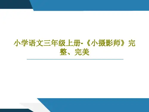 小学语文三年级上册-《小摄影师》完整、完美共72页