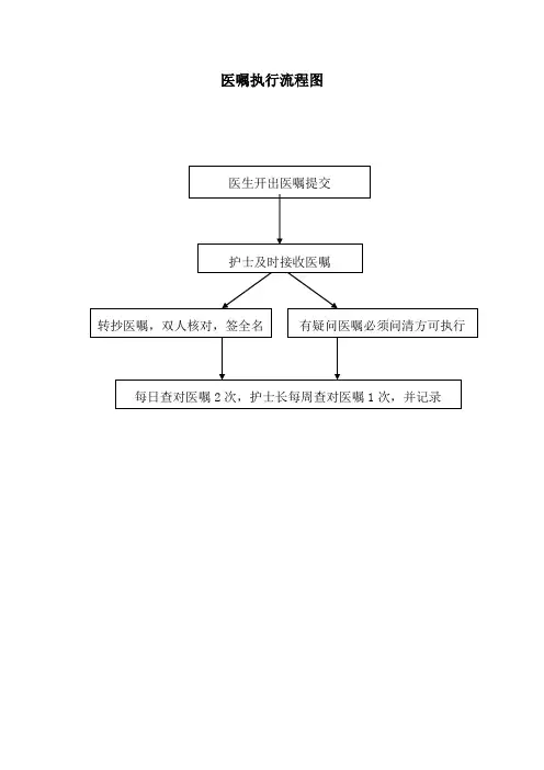 医嘱执行流程图