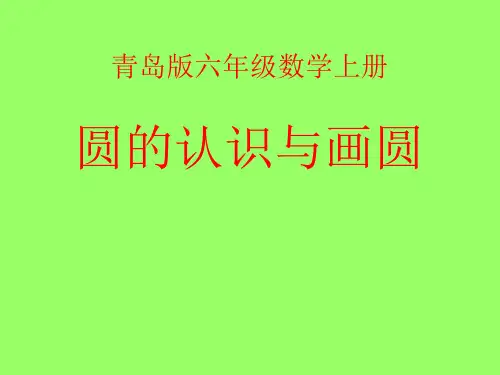 圆的认识与画圆 课件