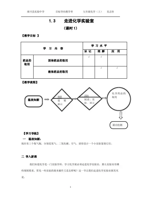 1、3走进化学世界(吴志恒)