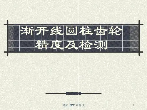 齿轮精度及检测(精品课件)