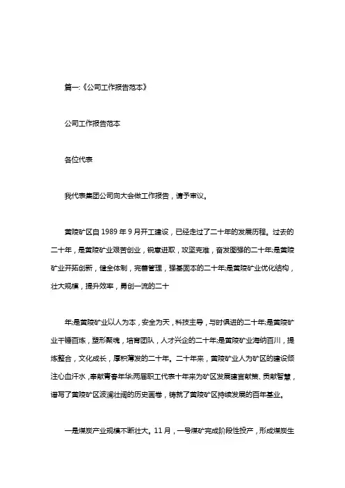 公司报告格式范文.doc