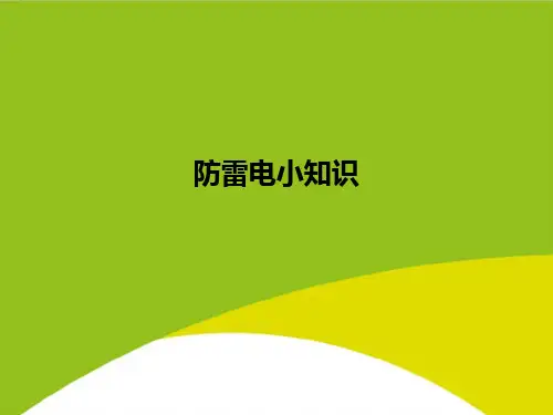 防雷电小知识PPT(完整版)