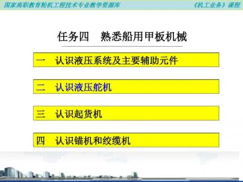 二 认识液压舵机.