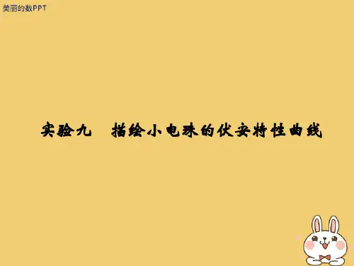 2019版高考物理总复习 第八章 恒定电流 实验九 描绘小电珠的伏安特性曲线课件.ppt