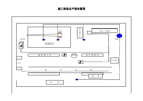 某工程施工工程施工现场总平面布置图
