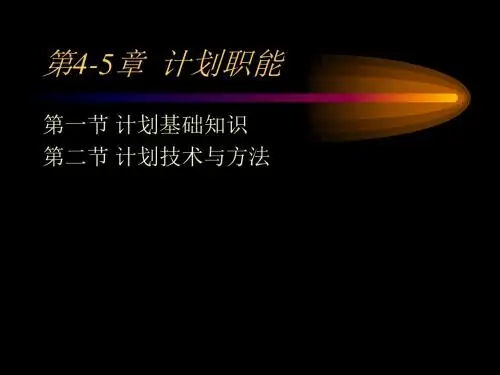 现代管理学第4-5章