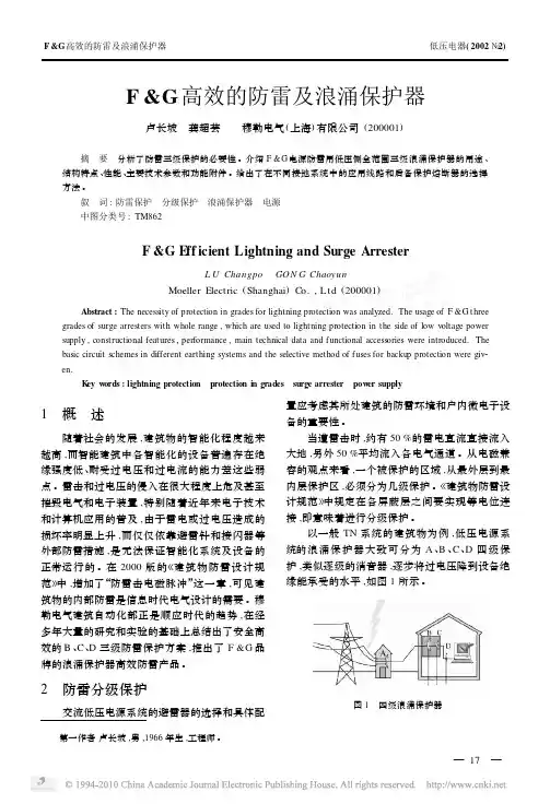 F_G高效的防雷及浪涌保护器