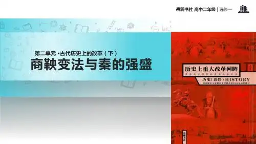 高中历史岳麓版选修一4【教学课件】《商鞅变法与秦的强盛》