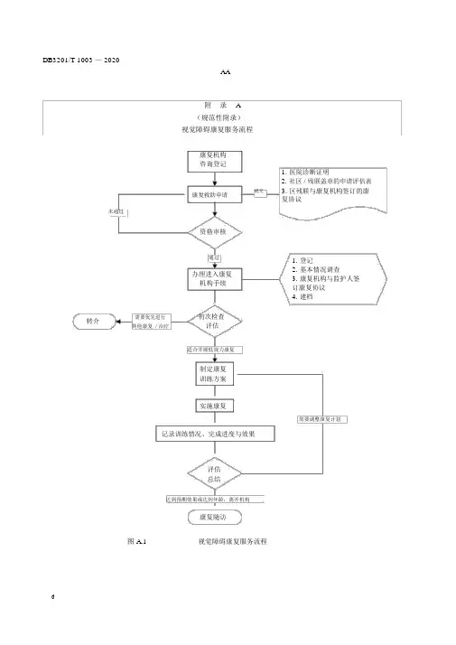 残疾儿童视觉障碍康复服务流程、基本信息表、康复效果评估指标