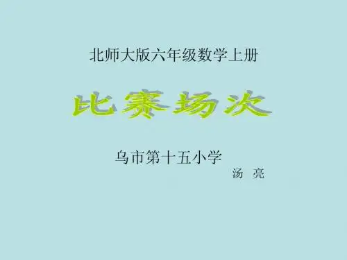 汤亮《比赛场次》1PPT课件