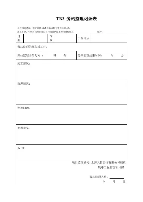 旁站监理记录表1