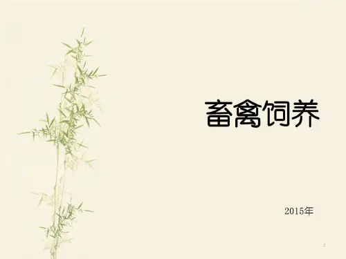 《家禽养殖技术》课件