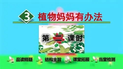 3部编版语文二年级语文上册二上课件.植物妈妈有办法【第2课时】