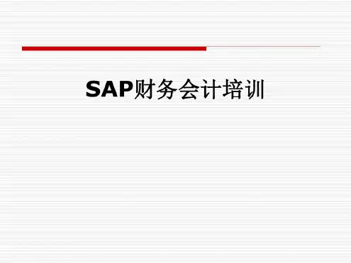 SAP财务会计培训