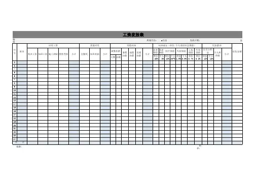 公司财务工资发放表格Excel模板