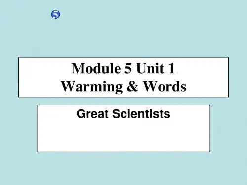 【最新教师用书】2013-2014学年高中英语必修五：Unit 1 Great scientists 同步课件第1课时