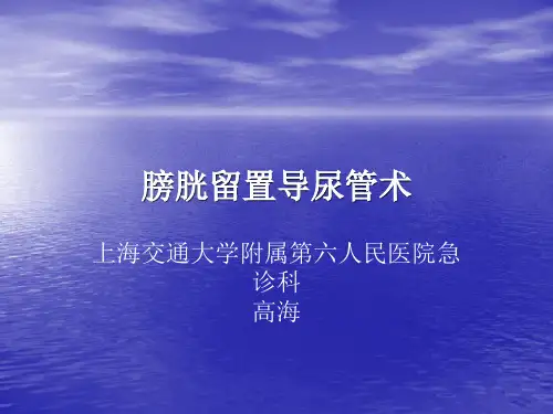 膀胱留置导尿管术