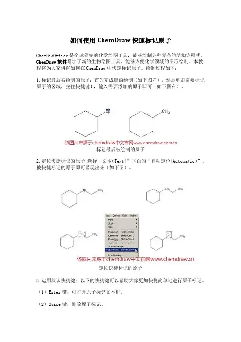 如何使用ChemDraw快速标记原子