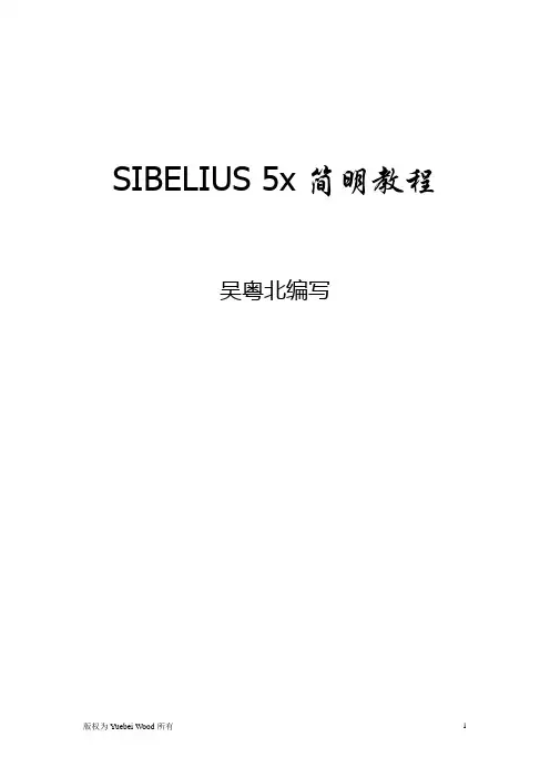 Sibelius5入门