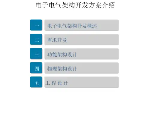 电子电气架构开发方案介绍