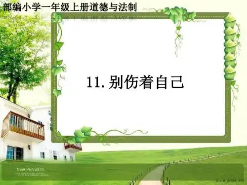 人教部编版一年级道德与法制上册11《别伤着自己》PPT课件