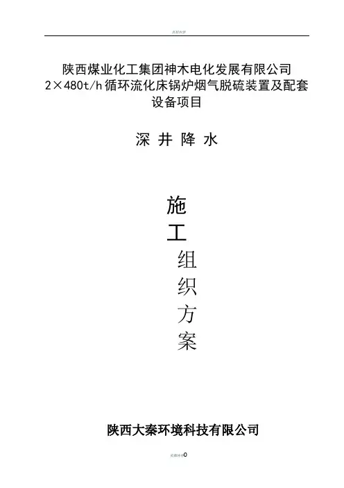 深井降水专项施工方案(1)
