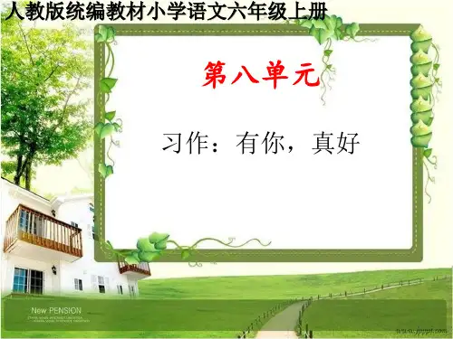 人教版统编六年级语文上册第八单元《习作：有你,真好》PPT课件