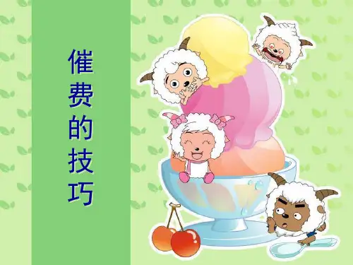 催费技巧培训资料重点