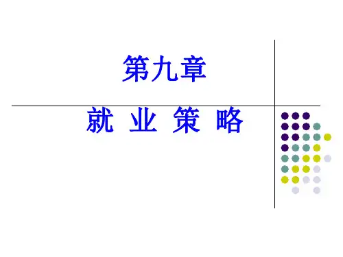 (自己)就业材料的精心准备