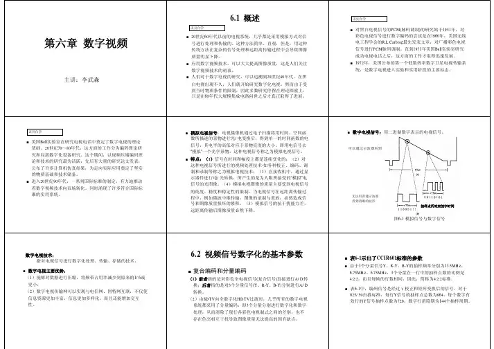 6 数字视频