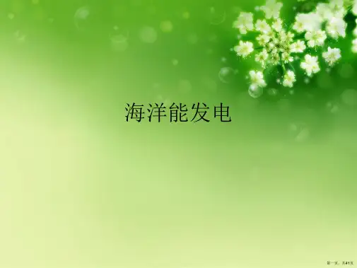 海洋能发电