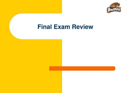 2019年-Final Exam Review - Classes期末考试复习班-PPT精选文档