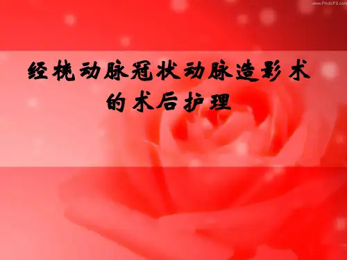 经桡动脉冠状动脉造影术的护理