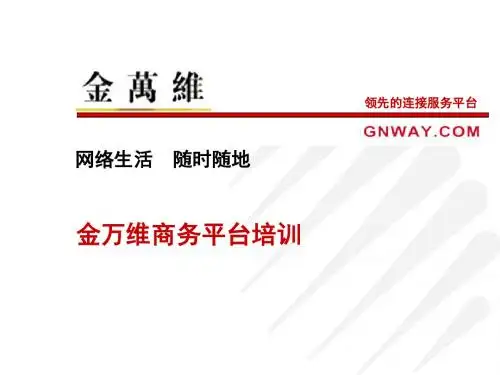 No Slide Title - 金万维商务平台
