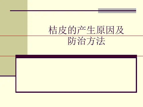 车身桔皮问题