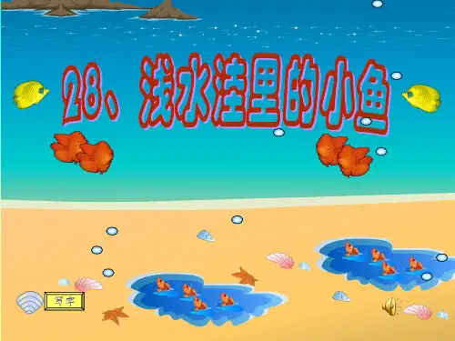 浅水洼里的小鱼PPT