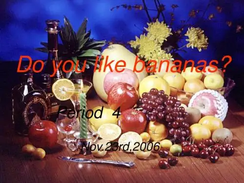 Do-you-like-bananas新目标