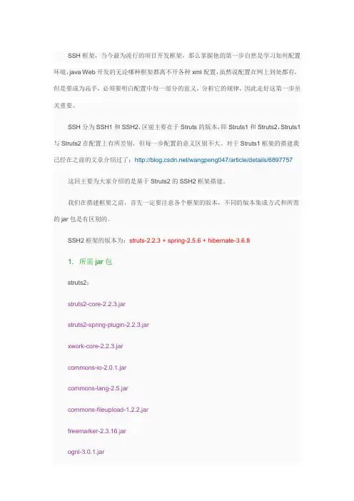 SSH框架