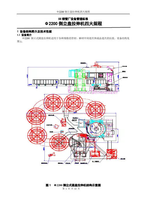 倒立盘拉伸机四大规程