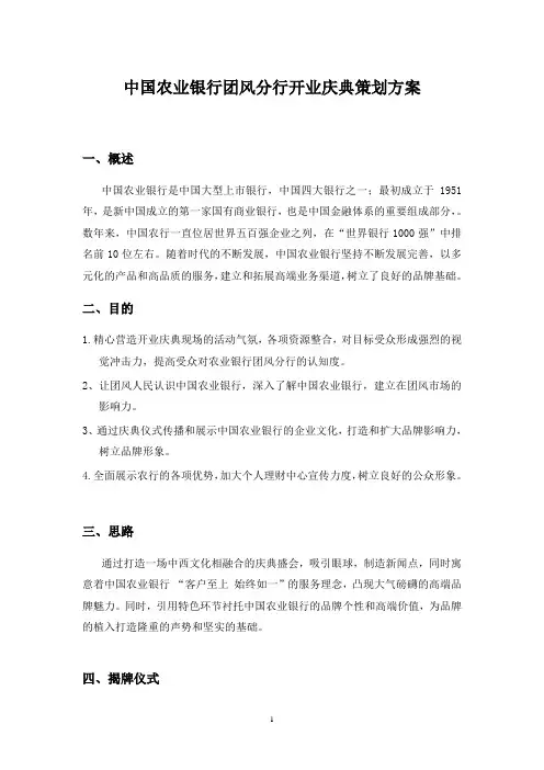 开业庆典流程