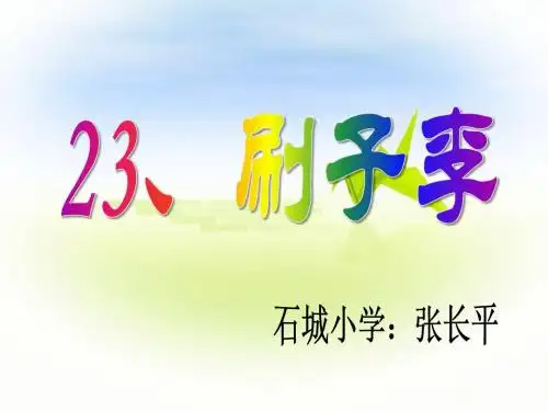 刷子李ppt课件