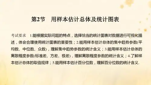 2020版高考数学第九章统计第2节用样本估计总体及统计图表课件理新人教A版