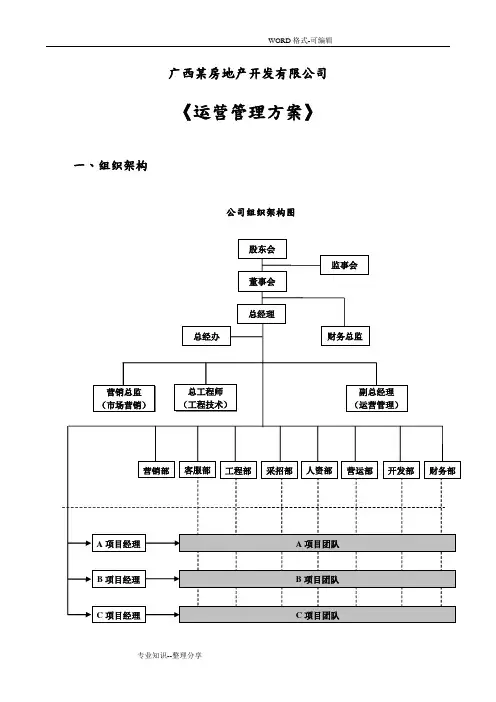 运营管理实施方案(新)