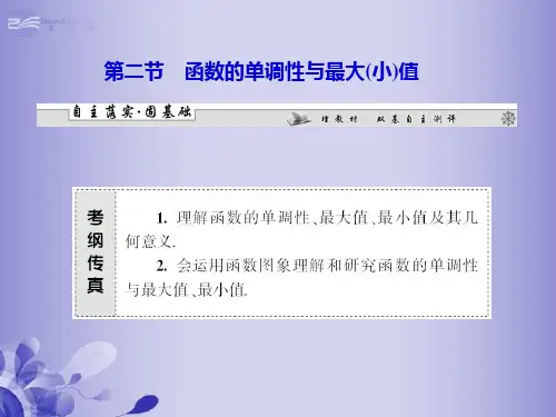 中学高三数学二二节函数的单调性与最大小值复习新人教A版PPT课件