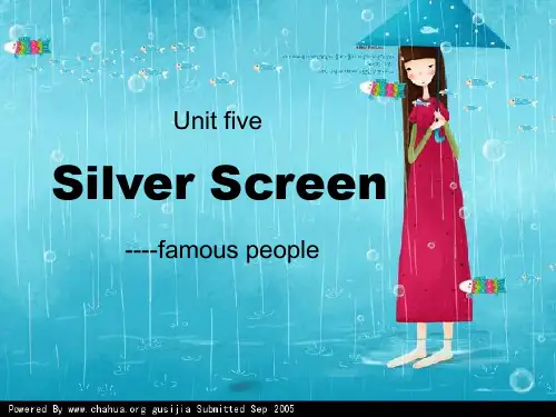 高一英语Unit5 The silver screen 新课标 人教版