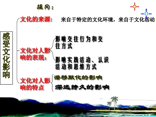 高中政治人教版必修3 文化生活 文化塑造人生