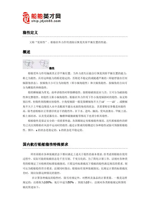 稳性定义