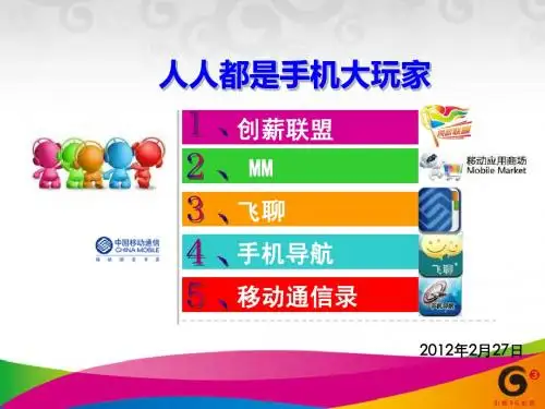 人人争当手机玩家-培训材料
