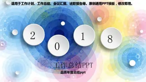 2018-品质年度总结ppt-【拿来即用模版范文PPT】